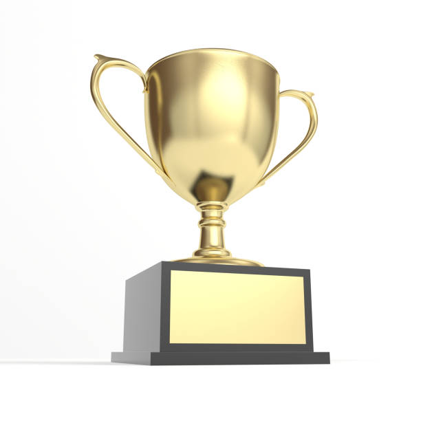 istock Gold trophy isolated on white background. Award. Winner cup. 2163068781
