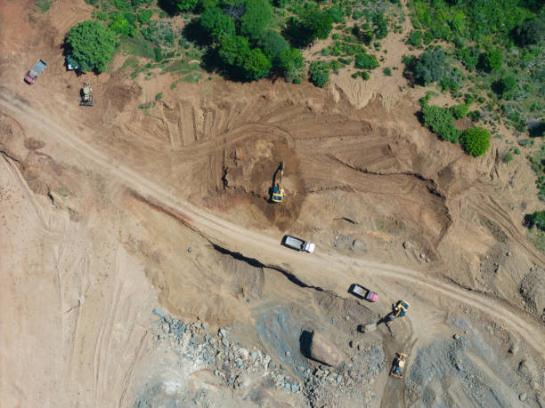 istock Heavy machinery car work in quarry 2163076970
