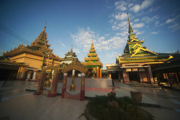 istock Architecture and buildings inside Shwe Myethman Temple It is here that the Shwe Myethman Buddha with golden spectacles is enshrined. 2163077496