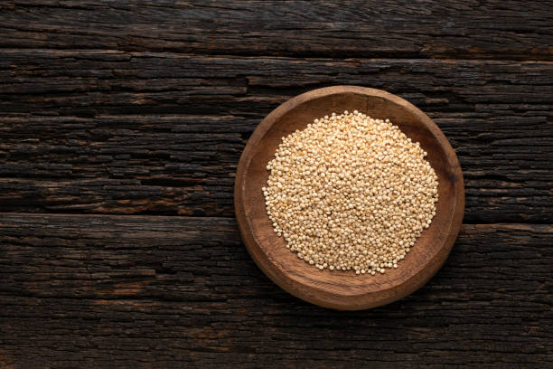 istock Quinoa seeds in the bowl - Chenopodium quinoa 2163078846