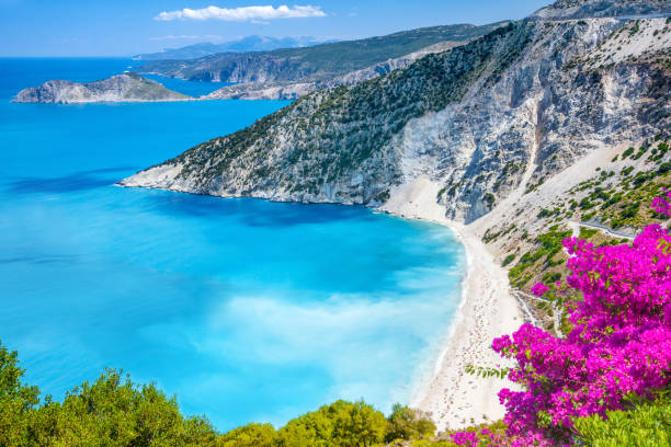 istock Myrtos beach, Kefalonia, Greece 2163086357
