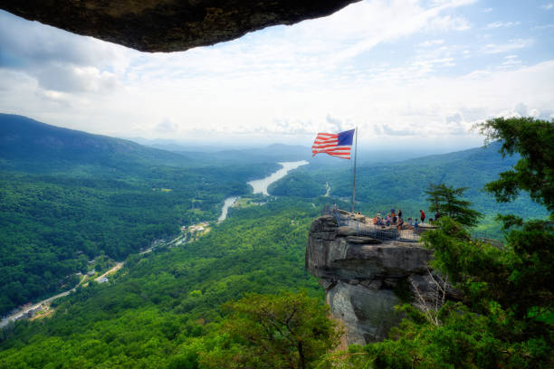 istock Chimney Rock Overhang Landscape 2163086588