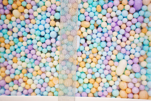 colorful candy on white background
