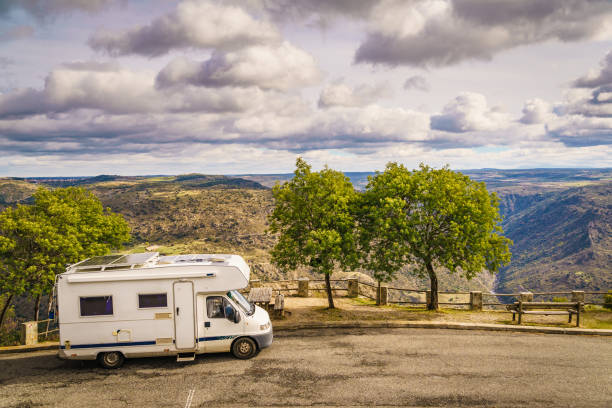 istock Camper in mountain, Portugal 2163091854