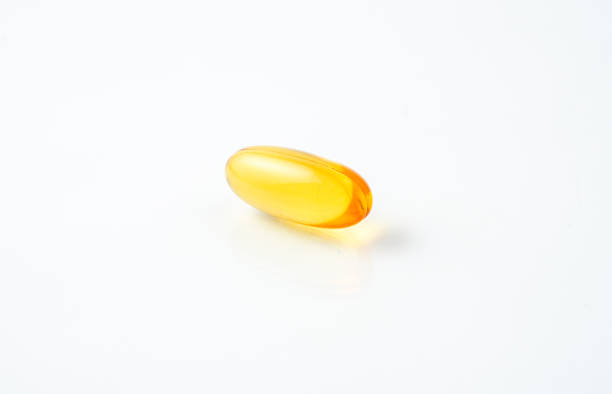 istock Softgel capsules 3D, fish oil, supplement on with background 2163100438