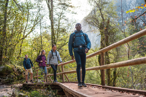istock Diverse Group of Friends on Forest Hike 2163106114