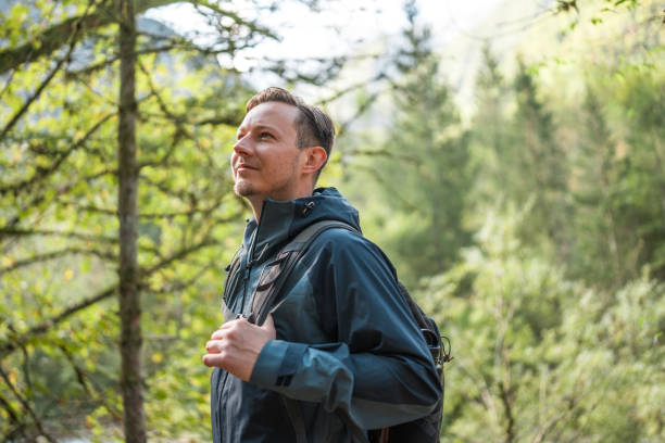 istock Male Hiker Enjoying Nature Trail 2163106145