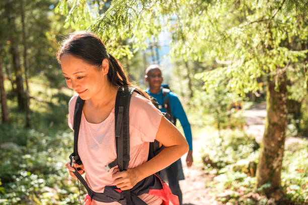 istock Diverse Group of Friends on Forest Hike 2163106161