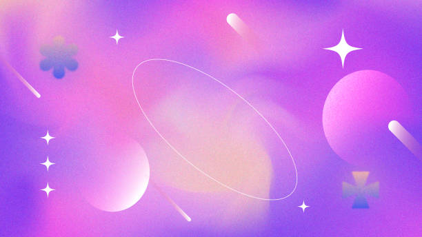 illustrazioni stock, clip art, cartoni animati e icone di tendenza di abstract blurred multicolored gradient fluid holographic vector background design wallpaper template with geometric shape, dynamic color, waves, and blend. futuristic modern backdrop design for business, presentation, ads, banner and more - il millennio