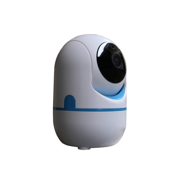 istock CCTV Camera tool isolated on white background and have clipping paths. 2163113391