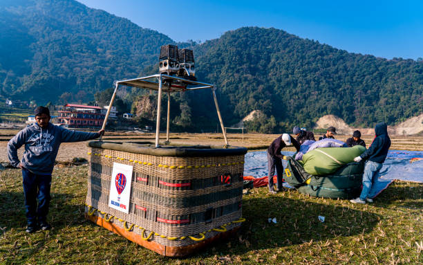 view from hot air balloon