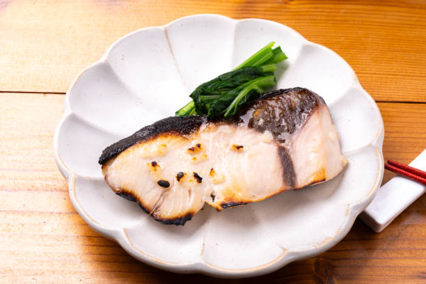 istock Grilled Yellowtail with Salt and Koji 2163116466