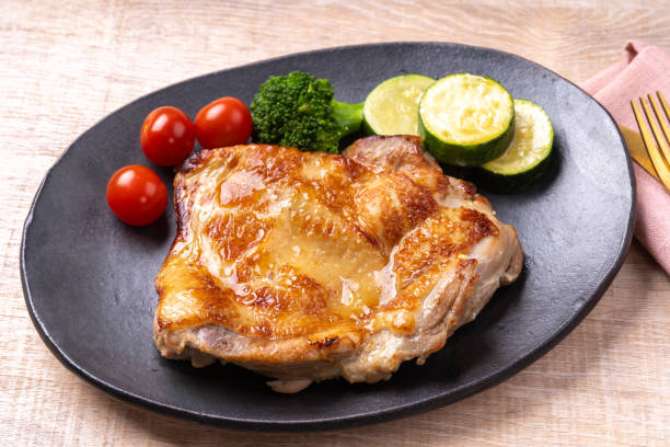 Chicken marinated in salt and koji steak