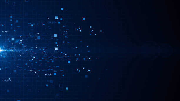 istock Technology tunnel digital business corporate abstract particles hex presentation broadcast background 2163122081