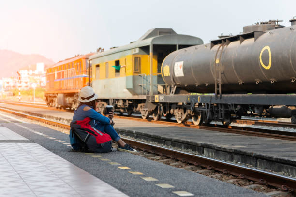 Female Asian Train Traveler