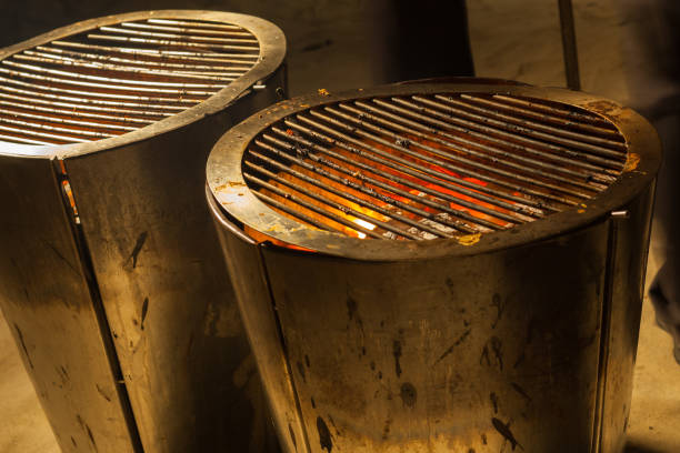 istock Hot Grill and Burning charcoal. 2163134376