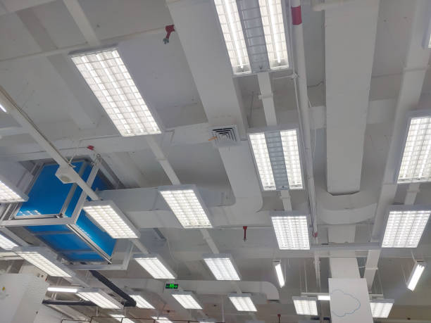 LED lights and Ventilation system in shopping mall