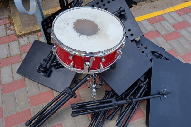 istock Top view of the drum. Musical concept. 2163144207
