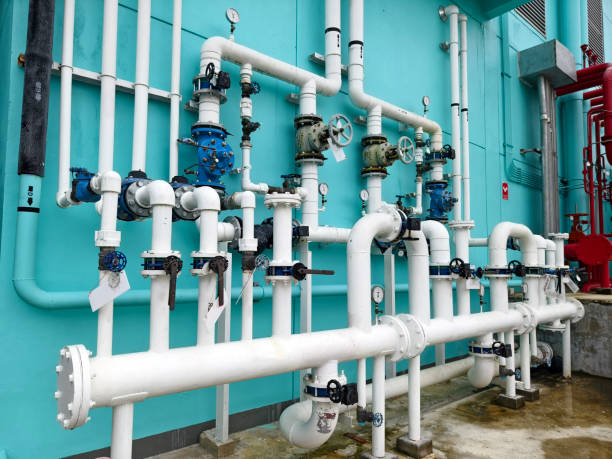 istock Header pipes valve zone and fire alarm control system at industrial plants 2163146525