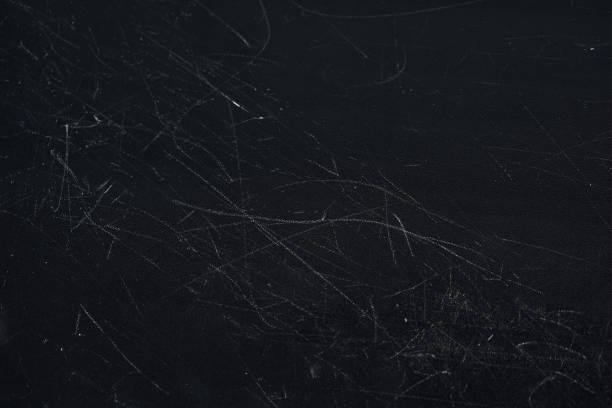istock Mock up with an abstract background with white scratches isolated on black background with empty, copy space. Template, mock up, overlay for your design, art, text 2163146958