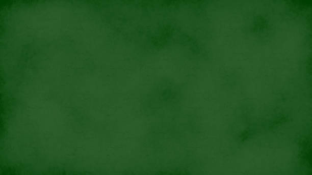 istock Blank green chalkboard texture with white chalk marks, copy space 2163150030