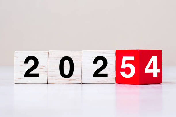 istock block 2024 to 2025 text on table. Resolution, strategy, plan, goal, motivation, reboot, business and New Year holiday concepts 2163150992