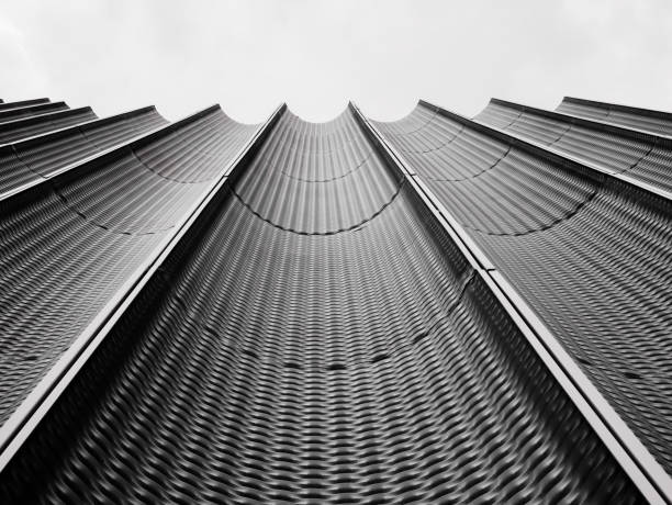 istock Architecture details Curve Facade Modern building exterior 2163154634