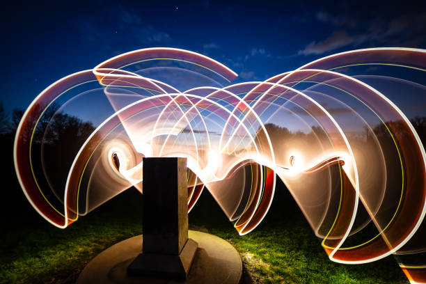 istock Creative light painting picture Pewley Down Guildford Surrey England 2163156707