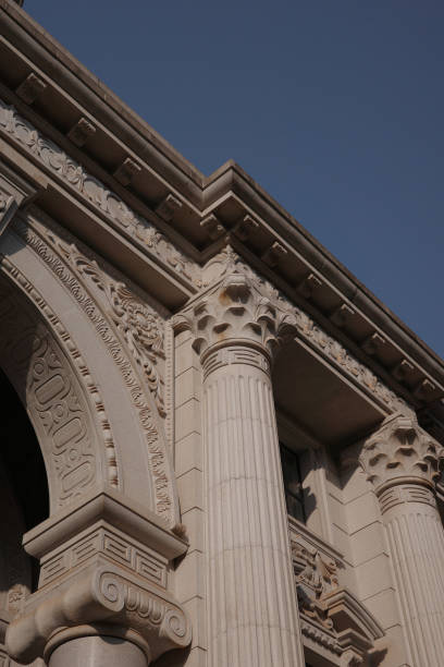 istock European Western-style classical building stone pillars 2163164250