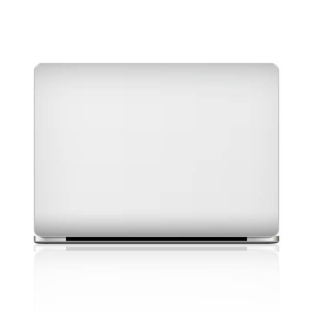 istock The back view of the laptop computer isolated with clipping path on white background 2163168950