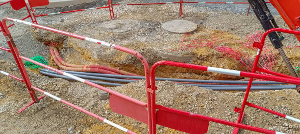 istock public works and protective barriers, close-up. 2163172057