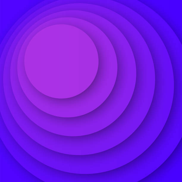 istock Abstract design with circles and Purple gradients - Trendy background 2163172700