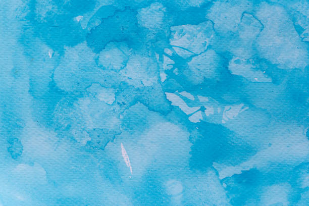 istock Blue watercolor paint background 2163187102
