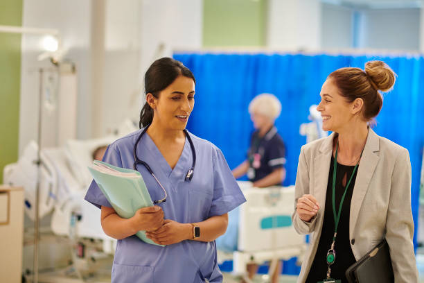 istock hospital consultant chatting to administrator 2163191533