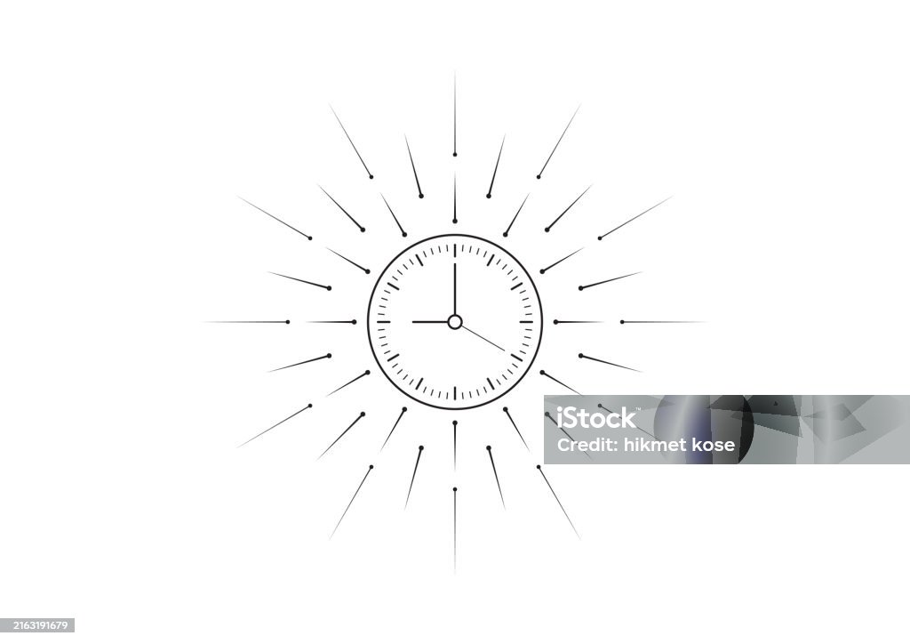 Clock Interface Line Image Slim Wall Clock Concept Analog Clock Interface Explosion And Clock ...