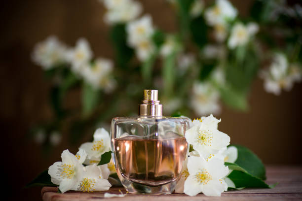 istock fragrant jasmine flowers and perfume 2163205988