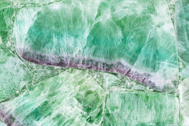 istock Green Fluorite. Stone slab material for interior, exterior design decoration. 2163214415