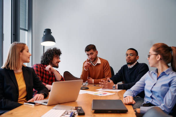istock Dynamic Entrepreneurial Team Strategizing Projects in Modern Office Meeting. 2163217385