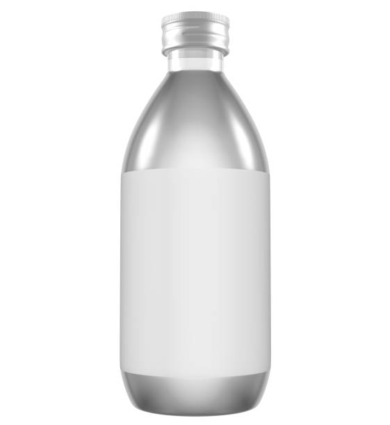 istock A bottle of water is sitting on a white background 2163217714