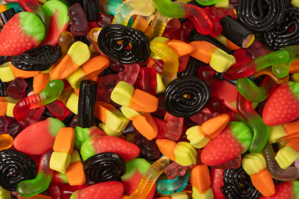 istock Assorted colorful gummy candies. Jelly  sweets. 2163221121