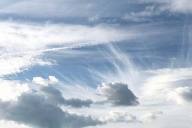 blue sky with bunch of white clouds