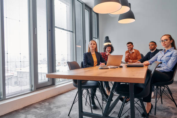istock Dynamic Entrepreneurial Team Strategizing Projects in Modern Office Meeting. 2163222338