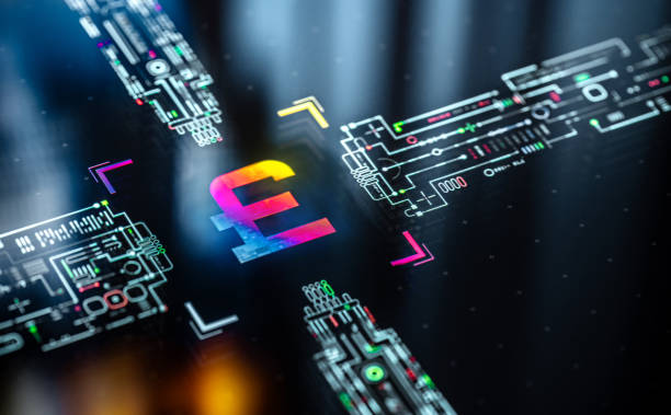 istock British Pound digital currency concept background. Pound as a strongest currency for global payments and trading. Futuristic GBP icon in world of technological progress and innovation 2163224048
