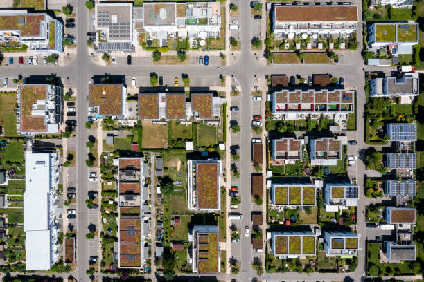 istock Residential buildings from above 2163224582