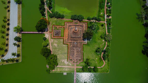 istock An ancient temple complex in Thailand, seen from above 2163231734