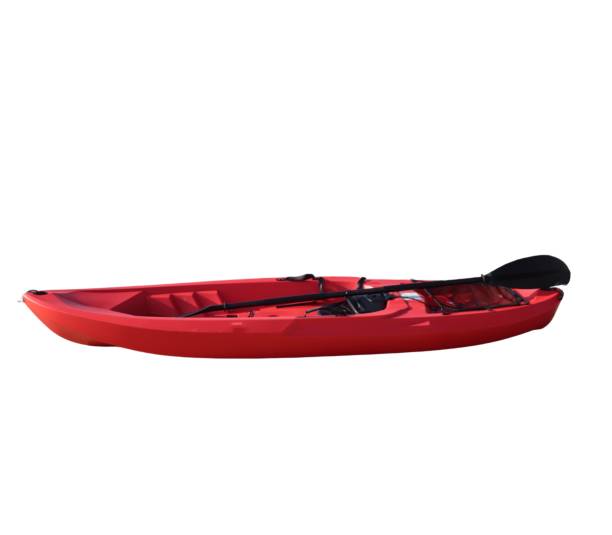 istock Red kayak with paddle isolated on transparent background 2163233984