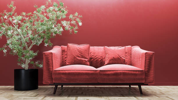 istock Large luxury modern bright interiors Living room mockup illustration 3D rendering image 2163252461