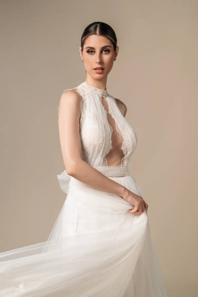 istock Portrait of a beautiful bride 2163253421