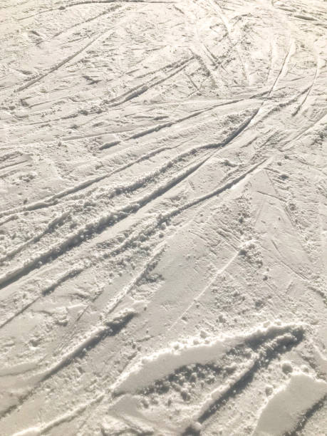 istock white snow texture on the mountain. Nature 2163255720