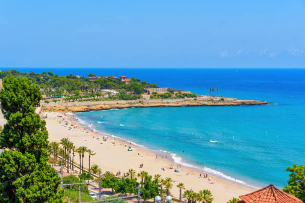 istock Stunning Coastal View of Tarragona's Sandy Beach 2163257730